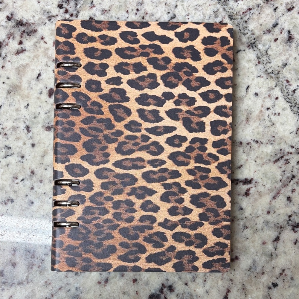 Leopard Print Spiral Planner